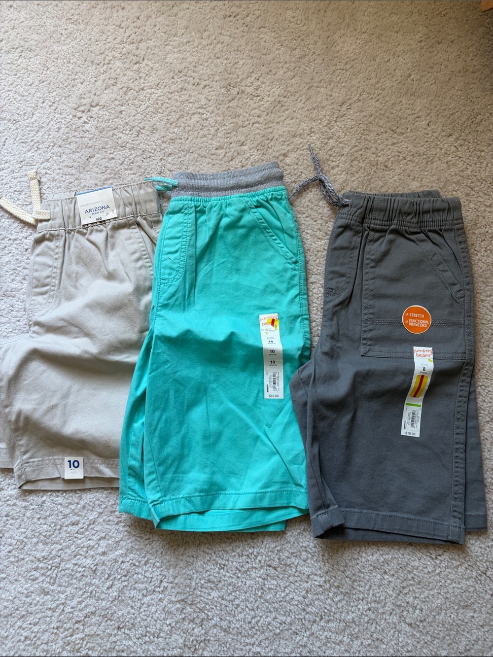 Arizona jumping beans  Kids Drawstring Shorts size 8 and 10
